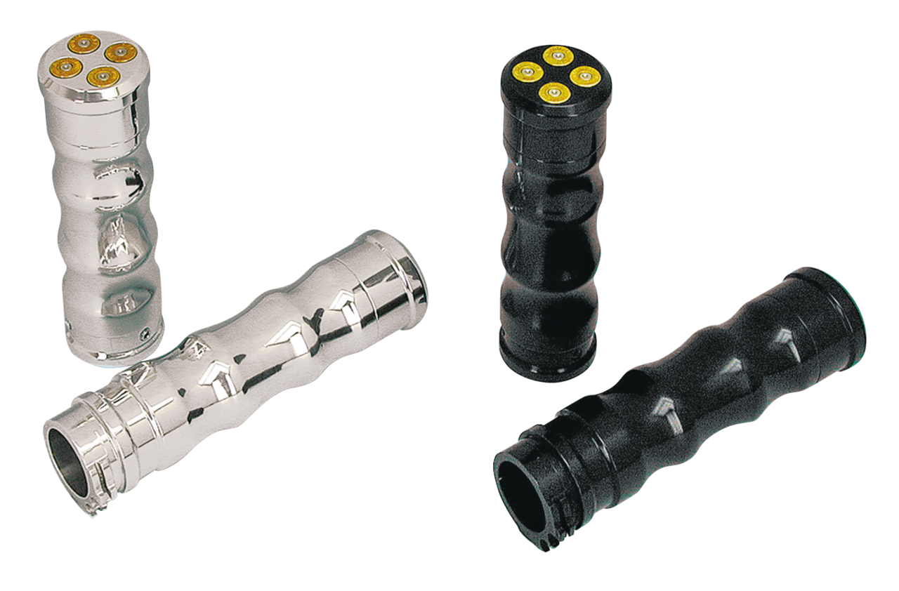 "MAGNUM .38 POLICE SPECIAL" BILLET ALUMINUM GRIP SETS BY RBS | Big Twin | Dyna | FX | FXR | Softail | Sportster | Touring | Trike | V-Rod | XR