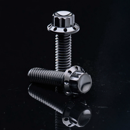 TRANSMISSION SIDE COVER & TRAP DOOR TITANIUM 12-POINT BOLT KITS | Dyna | Softail | Touring