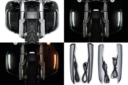 CIRO FANG LIGHTS FOR ULTRA STYLE LOWER FAIRINGS | Softail | Touring | Trike