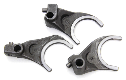 5 SPEED SHIFTER FORKS 1980-2006 - Shifter fork 1st. &amp; 2nd., V-Twin Mfg. (OEM 34191-79C thru E)

Precision made replacement shifter forks. Meets factory standards. | Dyna  |  FXR  |  Softail  |  Touring