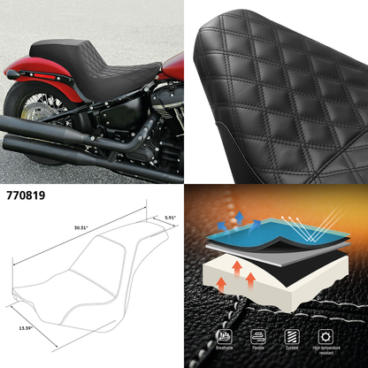 C.C. RIDER STEP-UP SEAT FOR MILWAUKEE EIGHT SOFTAIL | Softail