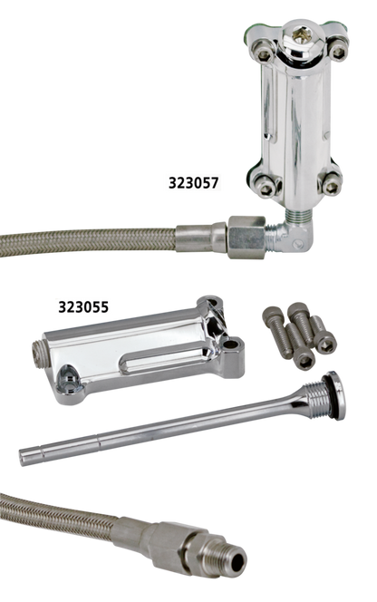 RADIUM CHROME OIL SPOUT KITS FOR TOURING