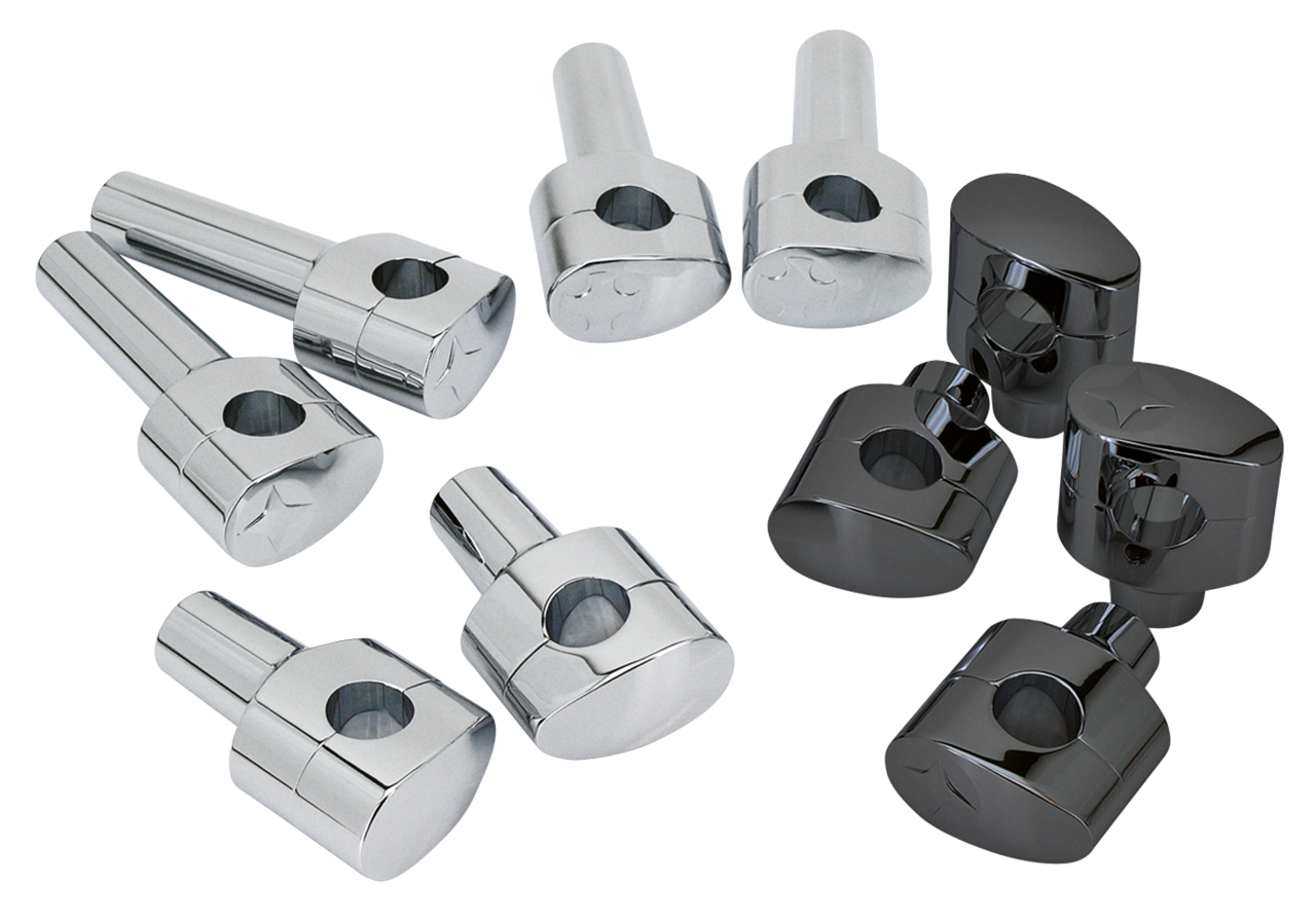 FUSION BILLET TAPERED OVAL HEAD RISERS | Big Twin | Dyna | FX | FXR | Servi-Car | Softail | Sportster | Touring | Trike