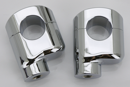 ZODIAC OFFSET RISERS FOR FAT BARS | Big Twin | Dyna | FX | FXR | Servi-Car | Softail | Sportster | Touring | Trike