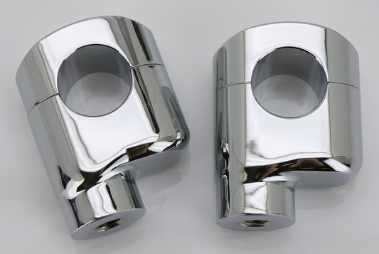 ZODIAC OFFSET RISERS FOR FAT BARS | Big Twin | Dyna | FX | FXR | Servi-Car | Softail | Sportster | Touring | Trike