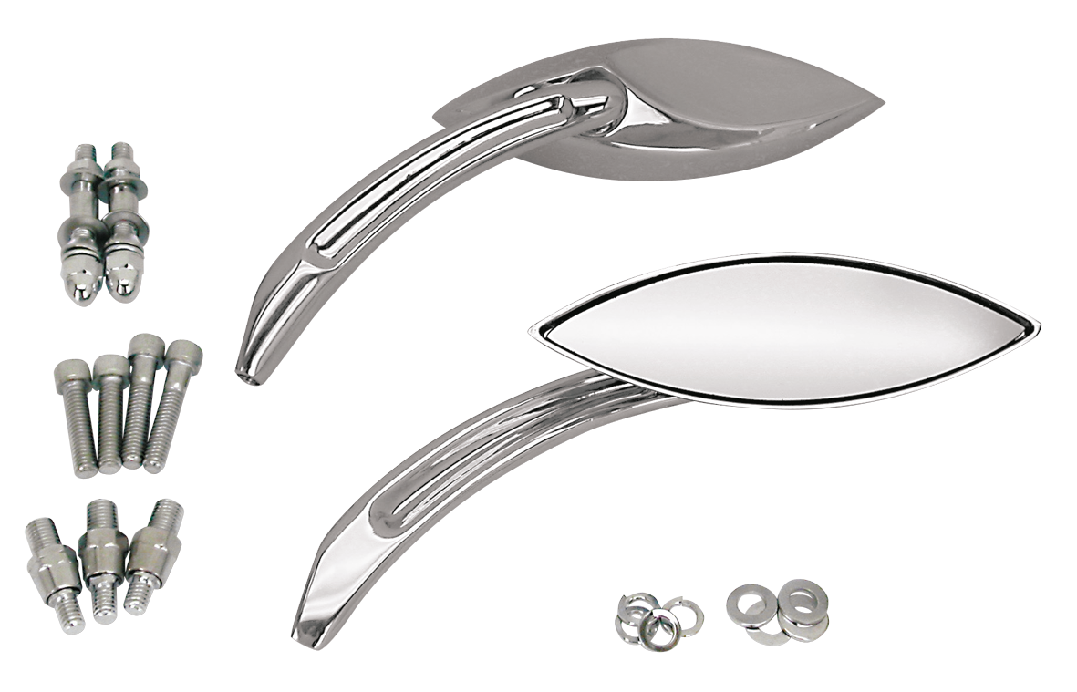 MERLIN'S ABSTRACT STYLE NARROW CAT EYE MIRRORS