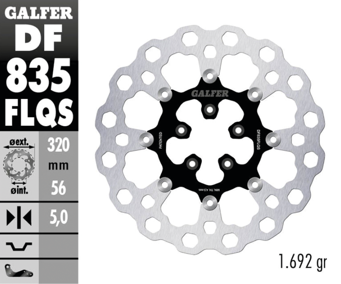 GALFER "BIG CUBIQ" DISC BRAKE ROTORS | Dyna | Softail | Sportster | Touring | V-Rod
