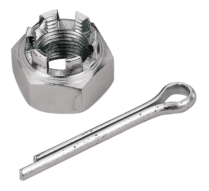 CHROME CASTLE NUT FOR REAR AXLES