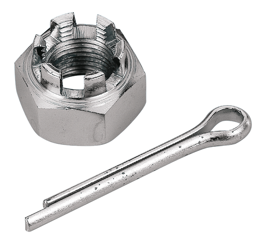 CHROME CASTLE NUT FOR REAR AXLES