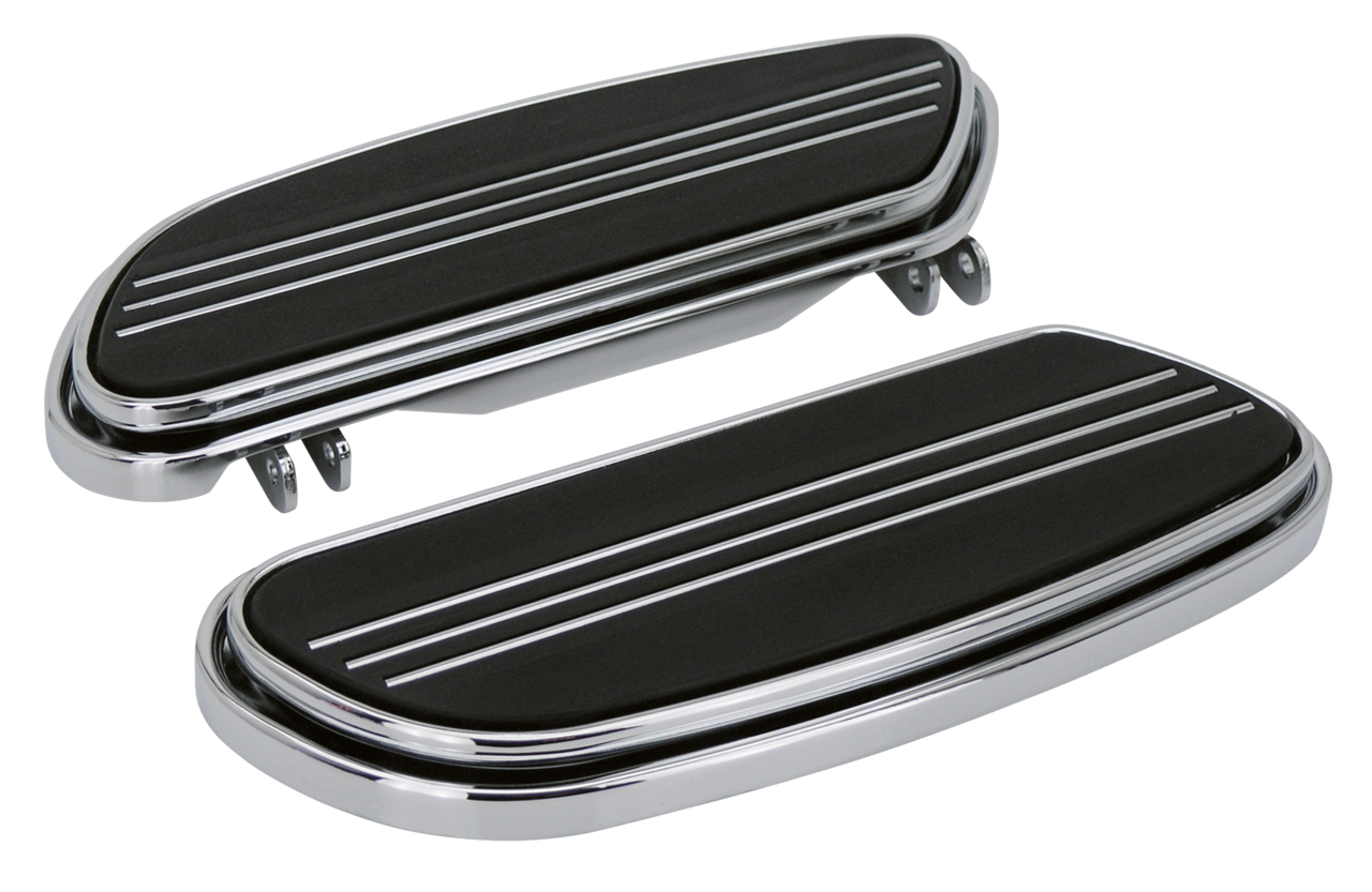 SWEPT STREAMLINER DRIVER FLOORBOARDS | Dyna | Softail | Touring | Trike