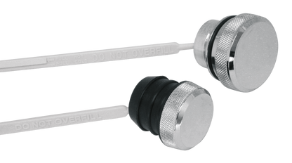 CHROME OIL TANK PLUGS WITH DIPSTICK