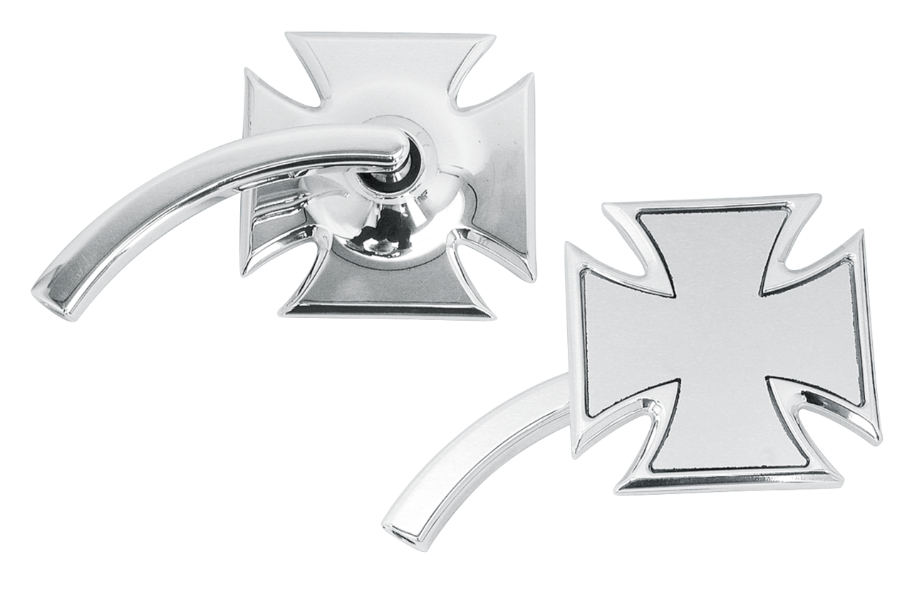 KUSTOM TECH MALTESE CROSS MIRRORS