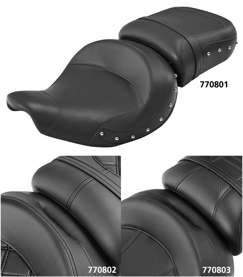 C.C. RIDER 2-UP SEAT FOR BIG INCH INDIAN | Challenger | Chief | Chieftain | Pursuit | Roadmaster | Springfield