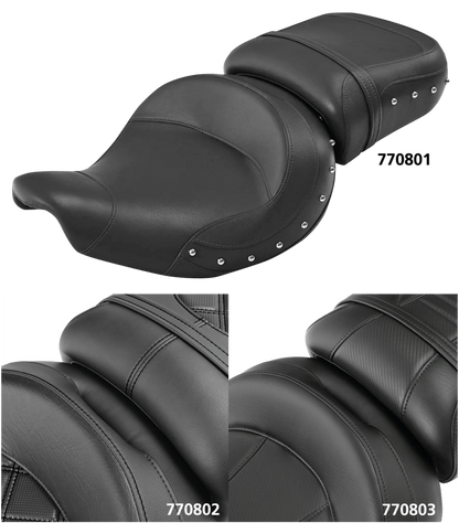C.C. RIDER 2-UP SEAT FOR BIG INCH INDIAN | Challenger | Chief | Chieftain | Pursuit | Roadmaster | Springfield