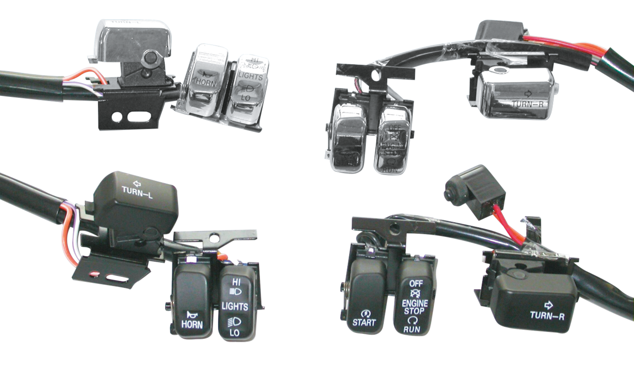 ERGONOMIC HANDLEBAR SWITCHES FOR 1996-2013 MODELS | Dyna | FXR | Softail | Touring | V-Rod