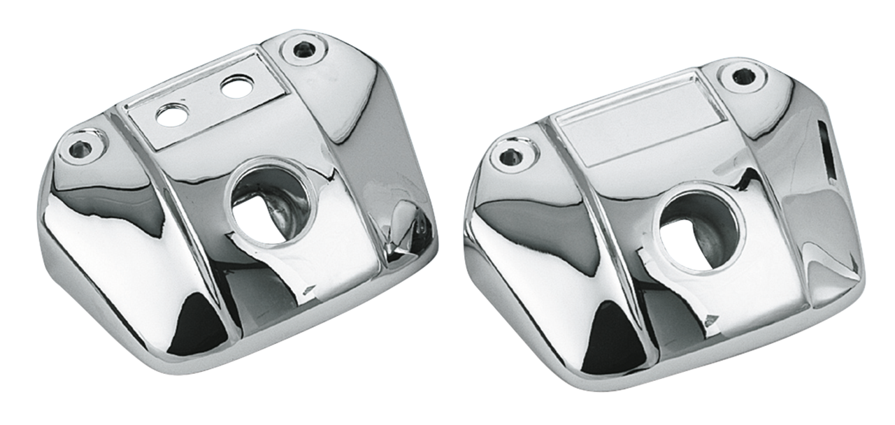 HEADLIGHT VISOR - Stock replacement for models with indicator lights (OEM 67809-75)

Super chromed as it is always ‘out-front' for everyone to see. Will fit Sportster, FX, FXE, FXWG, FXR and Dyna models. Available with and without indicator holes.