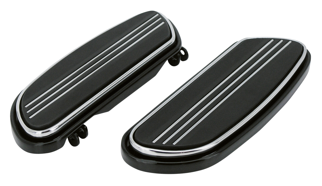 SWEPT STREAMLINER DRIVER FLOORBOARDS | Dyna | Softail | Touring | Trike