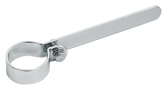 CHROME PIPE AND MUFFLER CLAMPS - Long clamps 1 3/4", set of two, V-Twin Mfg.

Clamps are sold each.