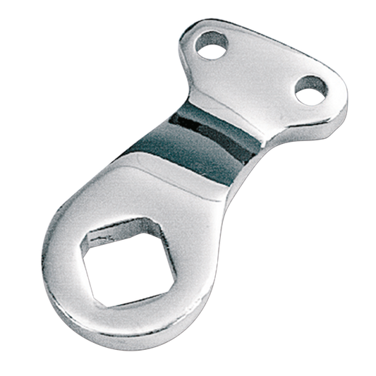 CHROME REAR BRAKE AND BRAKE SHAFT LEVERS - Right front, two-hole brake shaft lever. Carburize case hardened for durability (OEM 42560-37).

Chrome plated levers for Big Twin models 1936 thru 1957 with stock mechanical brake. | Big Twin