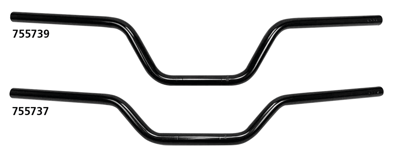 WESTLAND CUSTOMS ONE INCH DIAMETER STREET TRACK HANDLEBARS | Big Twin | Dyna | FX | FXR | KH | Kingpin | KR | Servi-Car | Softail | Sportster | Touring | XR