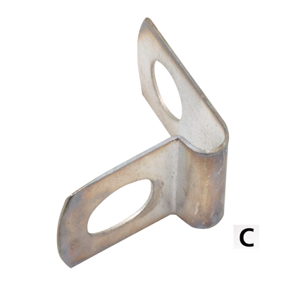 CONTROL CABLE CLAMPS FOR VINTAGE MODELS - Front brake cable clip, 1936-1948 Big Twin, 1936-1948 WL, parkerized, Samwel (OEM 4162-36, 9968) | 45"  |  Big Twin  |  KH  |  KR  |  Servi-Car  |  Sportster  |  XA