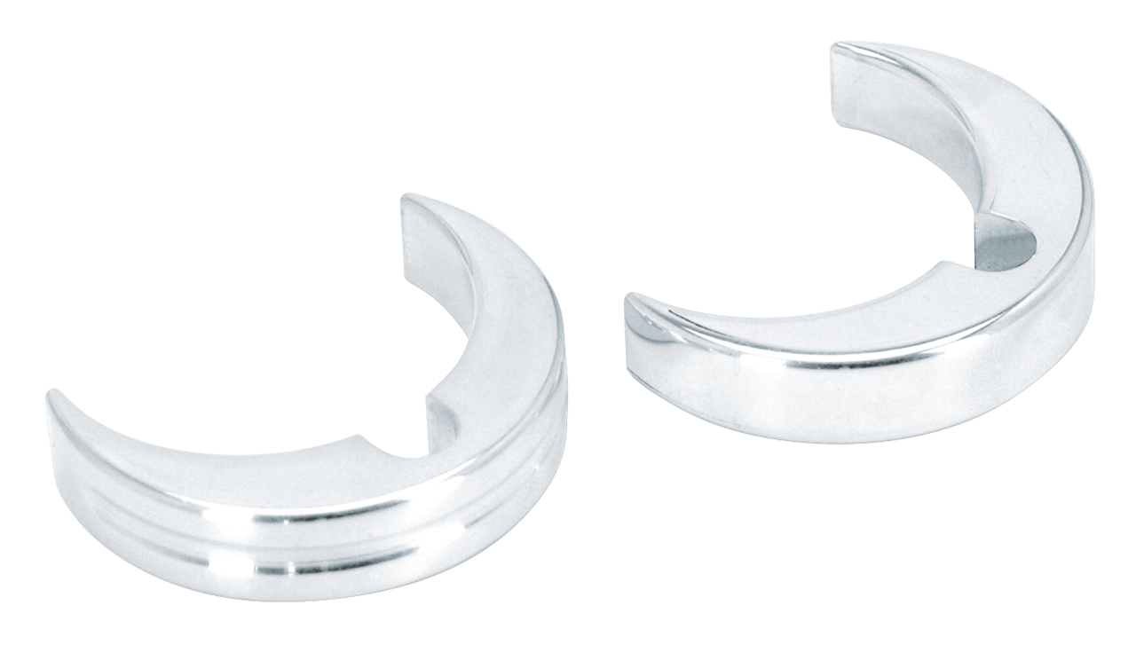 POLISHED ALUMINUM PUSH ON CABLE CLAMPS | Big Twin | Chief | Dyna | FX | RH Sportster | RS | Scout | Servi-Car | Softail | Touring | Trike