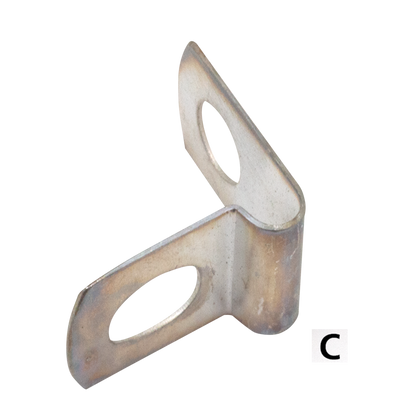 CONTROL CABLE CLAMPS FOR VINTAGE MODELS - Clutch cable bracket 1952-1956 K-models, 1957-1970 Sportster, parkerized, Colony (OEM 38676-52) | KH  |  KR  |  Sportster