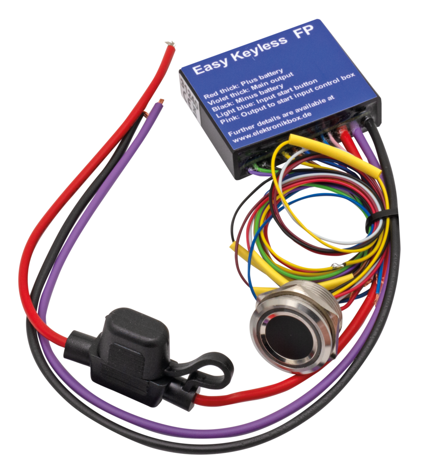 ELEKTRONIKBOX RFID OR FINGERPRINT KEYLESS IGNITION SWITCH