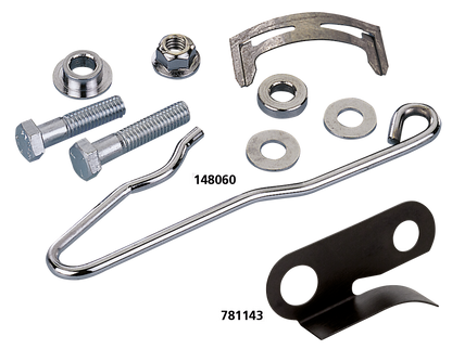 CALIPER ANTI VIBRATION KIT - Chrome rear brake caliper anti-vibration kit, 1973 thru 1981 FL &amp; FX Big Twin, Genuine Zodiac (OEM 41670-73)

For use with OEM "Banana" style brake calipers to dampen brake pad rattles. | Big Twin  |  FX  |  Touring