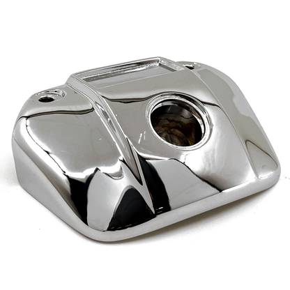 HEADLIGHT VISOR - Stock replacement for models with indicator lights (OEM 67809-75)

Super chromed as it is always ‘out-front' for everyone to see. Will fit Sportster, FX, FXE, FXWG, FXR and Dyna models. Available with and without indicator holes.
