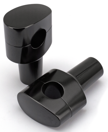 FUSION BILLET TAPERED OVAL HEAD RISERS | Big Twin | Dyna | FX | FXR | Servi-Car | Softail | Sportster | Touring | Trike