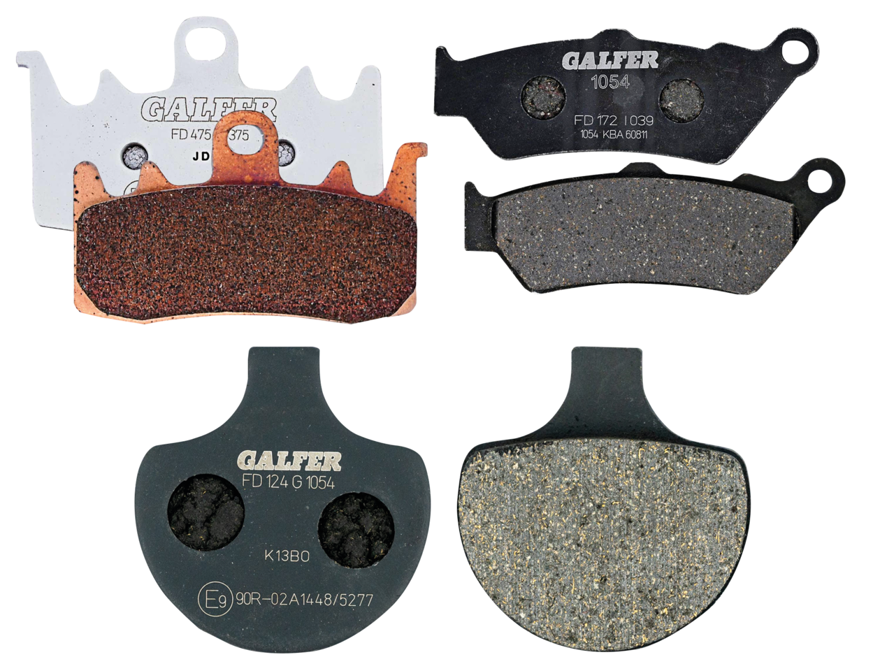 GALFER FRONT DISC BRAKE PADS | Adventure Touring | Challenger | EV | FTR | Pursuit | RH Sportster | Touring