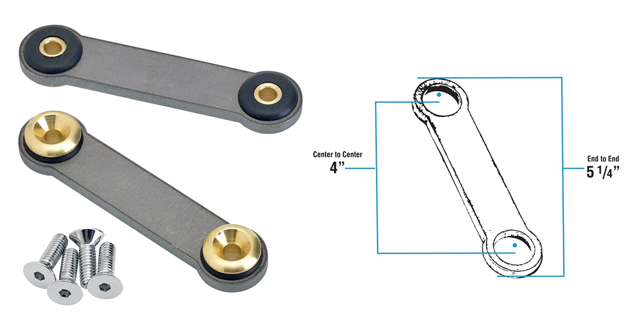 LOWBROW CUSTOMS WELD-ON UNIVERSAL GAS TANK MOUNT KIT