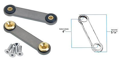 LOWBROW CUSTOMS WELD-ON UNIVERSAL GAS TANK MOUNT KIT