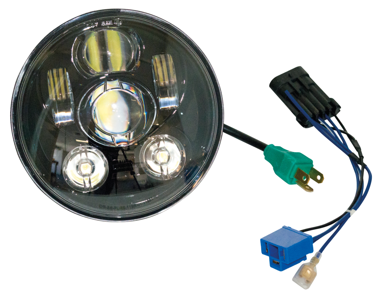 NIGHT OWL E-APPROVED 5 3/4" LED HEADLIGHT UNIT | Dyna | FXR | Scout | Softail | Sportster | Street | V-Rod