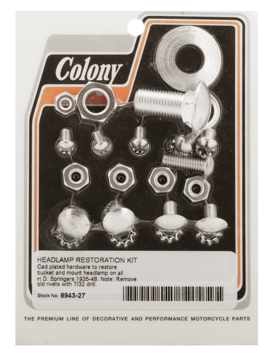 HEADLIGHT MOUNT RESTORATION KIT 1935-1948