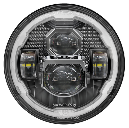 7" VISOR HALO LED HEADLIGHT UNIT