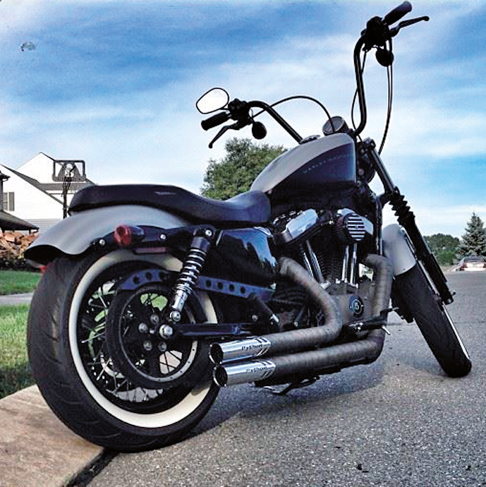 BURLY NARROW APE HANGERS FOR ONE INCH DIAMETER RISERS | Big Twin | Dyna | FX | FXR | KH | Kingpin | KR | Servi-Car | Softail | Sportster | Touring | XR