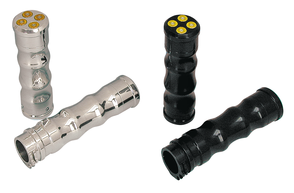 "MAGNUM .38 POLICE SPECIAL" BILLET ALUMINUM GRIP SETS BY RBS | Big Twin | Dyna | FX | FXR | Softail | Sportster | Touring | Trike | V-Rod | XR