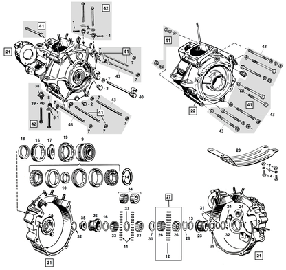 LOWER END BIG TWIN 1936-1999 - S&amp;S Bearing assembly left main BT69-99

Quality lower end parts for overhead valve Big Twin, all parts are sold each unless stated otherwise. | Dyna  |  Softail  |  Touring