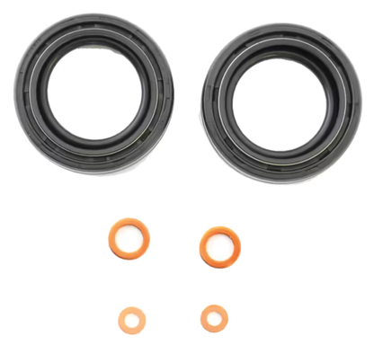 FRONT FORK OIL SEALS/KITS - Fork oil seal set XL71-72 FX71-72

Complete front fork seal kits contain all required oil seals, o-rings and seal washers to completely rebuild your front fork. | FX  |  Sportster