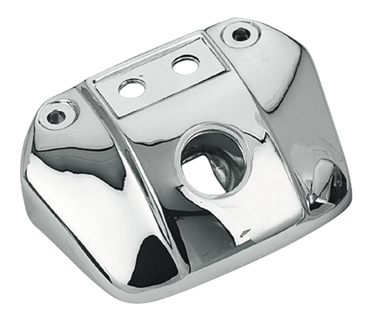 HEADLIGHT VISOR - Stock replacement for models with indicator lights (OEM 67809-75)

Super chromed as it is always ‘out-front' for everyone to see. Will fit Sportster, FX, FXE, FXWG, FXR and Dyna models. Available with and without indicator holes.