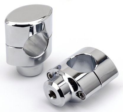 INFINITY RISERS FOR 1 1/2" SUPER FAT BARS | Big Twin | Dyna | FX | FXR | Servi-Car | Softail | Sportster | Touring | Trike