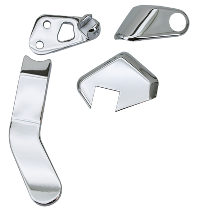 CHROME PASSENGER PEG BRACKET COVER SET FOR DYNA GLIDE | Dyna