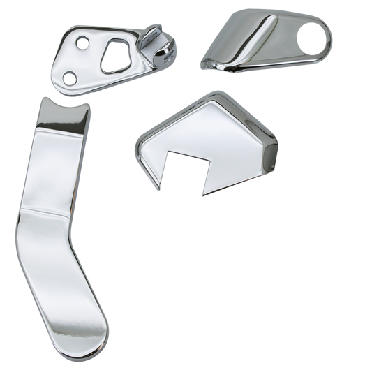 CHROME PASSENGER PEG BRACKET COVER SET FOR DYNA GLIDE | Dyna