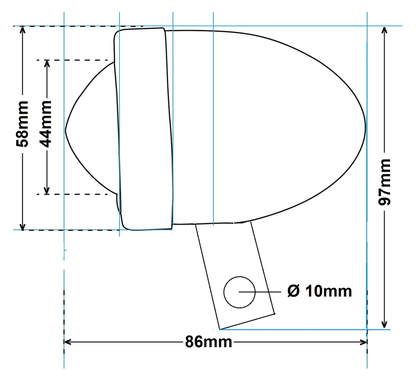 BULLET LIGHTS WITH MOUNTING BRACKET