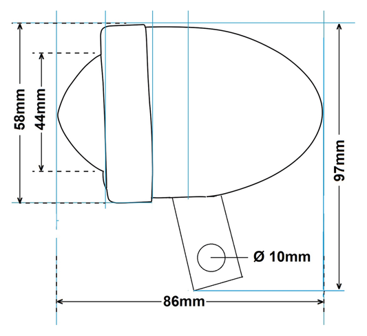 BULLET LIGHTS WITH MOUNTING BRACKET