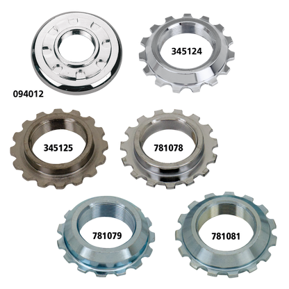 BEARING STEM JAM NUT - Fits 4-speed Big Twin 1949-1984, FXDWG 1993-2005 &amp; Softail 1984-2006, except FXSTD 2000-2006, chrome, Genuine Zodiac (OEM 48330-48A)

Replacements for the seated nut on top of the fork stem bearing.