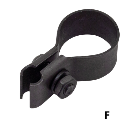 CONTROL CABLE CLAMPS FOR VINTAGE MODELS - Clutch cable bracket 1952-1956 K-models, 1957-1970 Sportster, parkerized, Colony (OEM 38676-52) | KH  |  KR  |  Sportster