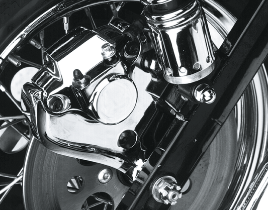 CHROME PLATED REAR CALIPER BRACKETS | FXR | Touring